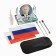 Flag "President" desktop, with two flags 8 x 11 cm, place for photo, 17 x 16.5 cm
