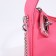 Baget bag with zipper, chain, pink color