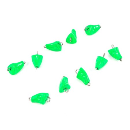 Cargo bullet-exentric painted pissy Yaman 10 pcs., 6 g, green-3