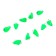 Cargo bullet-exentric painted pissy Yaman 10 pcs., 6 g, green