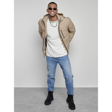 Sports male winter, size 58, beige color-14