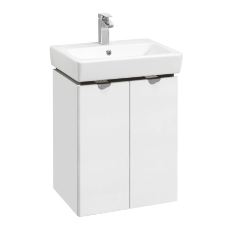 Tumbing under the Aquaton Sky Pro sink, 55 cm, white gloss color