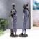 Souvenir Polystone "African Amadi with a jug" Blue Dress with MIXs 33x9x6.5 cm patterns