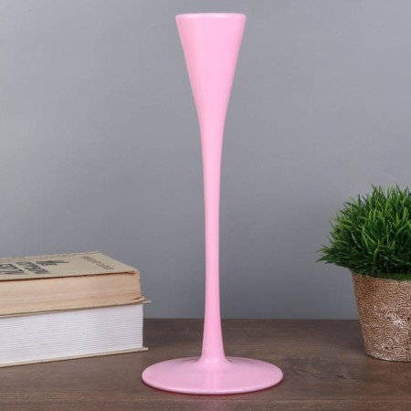 Glass "Narrow glass" Pink set 2 pcs 28.5x10.5x10.5 cm-2