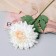 Artificial flowers "Chrysanthemum Garden Galant" 14x57 cm, white