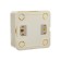 Luazon Lighting "League" switch, 10 A, 2 keys, overhead, backlight, beige