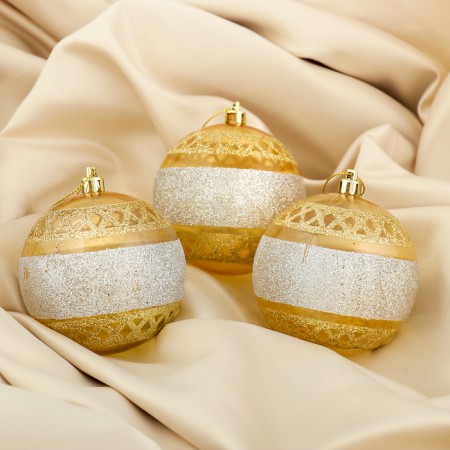 Set of balls Plastic D-8 cm, 3 pcs "Illusion"