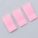 Textile strip "42", 4.6 x 1.1 cm, pink color