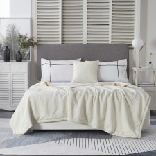Grand bedspread, size 160x220 cm, color milk