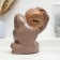 Piggy bank "Gorilla with a barrel" Brown, 23x20x15