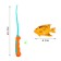 Fishing "sea wave", 4 fish, fishing rod, mix