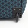 Road bag on wheels, lightning department with an increase, outer pocket, long belt, burgundy color