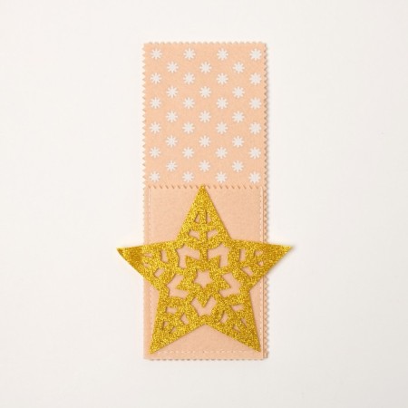 Envelope for dining rooms "Star" 12x23 cm, 100% p/e, felt-1