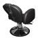 Hairdressing chair "Status", hydraulic lift, a disk with a stand for the legs, black color