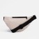 Lightning waist bag, external pocket, beige color