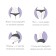 Massager - Roller, with spikes, universal, wooden, 14.5 × 8 × 2 cm, color mix