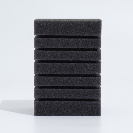 Rectangular sponge for the turbo filter No. 10, 10 x 10 x 14 cm, gray-1