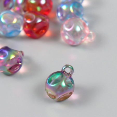Decor for creativity Plastic "crumpled ball" transparent color mix 1.6x1.6 cm-1