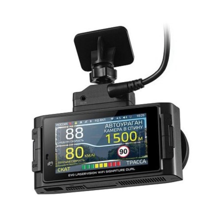DVR + Radar detector Ibox Evo Laservision WiFi Signature Dual, GPS 1920x1080, 170 ° 10-2