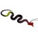 Joke "snake", rubber, black