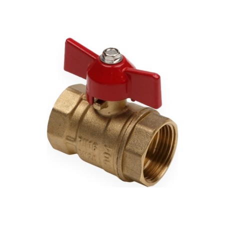 Ballic Aqualink 11B27P1, PN 16, inner/internal thread 1/2, butterfly, brass-2