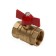 Ballic Aqualink 11B27P1, PN 16, inner/internal thread 1/2, butterfly, brass