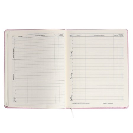Universal diary for grade 1-11 Triangular Heart, hard cover, artificial leather, foam rubber, lies, 80 g/m2-6