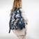 Youth backpack from textiles, 3 pockets, blue/gray color