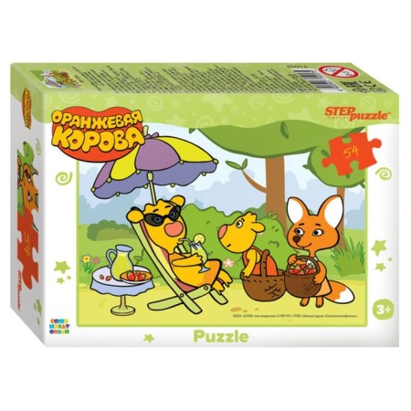 Puzzle "Orange Cow", 54 elements, mix-1