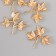 Decor for creativity Metal "Victor with three leaves" gold 3.6x4x0.4 cm