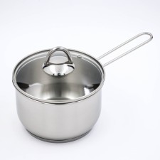 Boil for boiling milk, 1.75 l, d = 16 cm, with a heat distribution layer, glass cover, induction