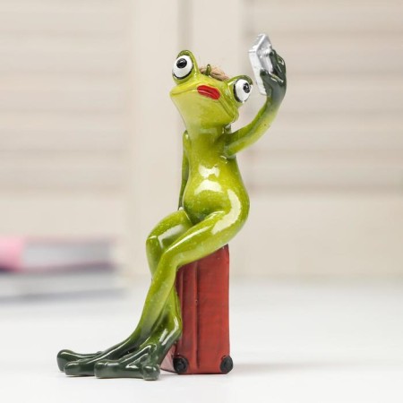 Souvenir Polystone Lac "Frog-Traveler Self-Self" 12x6.5x7 cm