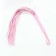 Leather whip, 55 cm, pink