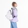 Youth backpack from textiles on a zipper, 3 pockets, waist bag, light pink color
