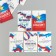 Cardboard Biro "Wishes. Tricolor" set 10 pcs (5 types) 4x6 cm
