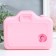 Casket Musical Mechanical Light "camera - cat" pink 10.5x12.5x16 cm