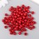 Beads for creativity tree "Bright red" D-0.8 cm, set of 20 g