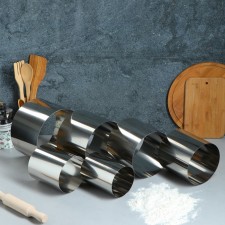 A set of baking forms and calculation 