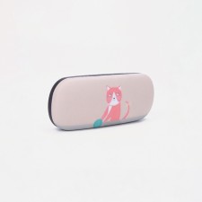 Glasses for glasses, 16 x 3.8 x 6 cm, beige color