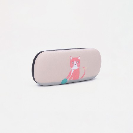 Glasses for glasses, 16 x 3.8 x 6 cm, beige color