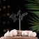 Topper "I love you" black 10.1x5.3 cm