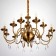 Anter chandelier 12x40W E14 Brass 75x75x50 cm Bayerlux
