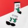 New Year's socks KAFTAN "Cacti" size 41-44 (27-29 cm), white color