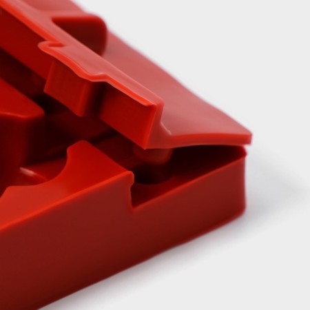 Form for candy "Bank", silicone, 19 × 11 × 2 cm, 5 cells (6 × 2.6 cm), color mix-8
