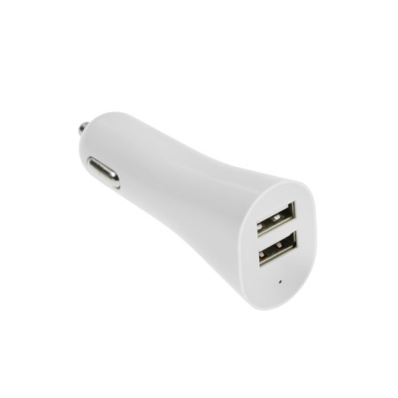 Automobile charger Luazon UC-40, 2 USB, 2A, MicroUSB cable, 1 A, 1 m, white-2