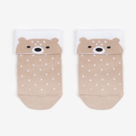 Baby socks with a gate crumb I am a “bear”, size 10-12 cm