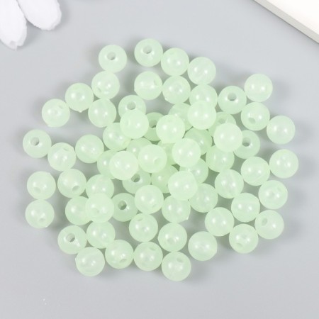 Beads for creativity plastic "phosphorus" set 20 grams 0.8x0.8 cm-1