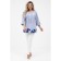 Female blouse, size 52, blue color
