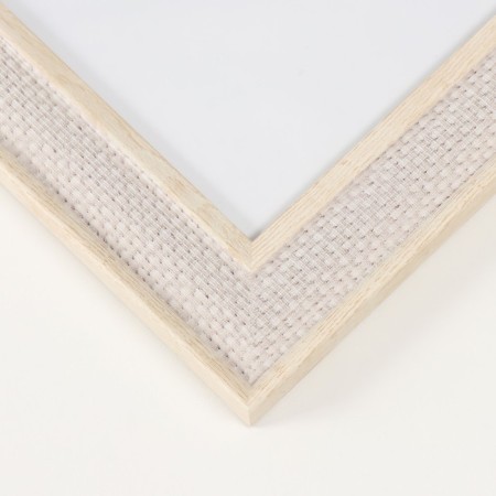 Photo frame plastic 30x40 cm "Weaving" gray with light stroke 44.6x34.6x1 cm-1