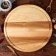 Menzhitsa wooden "yin-yang", with a cutting board, D-35 cm, an array of ash